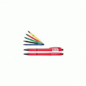 Ручка шариковая автоматическая корпус из цветного пластика (ассорти)